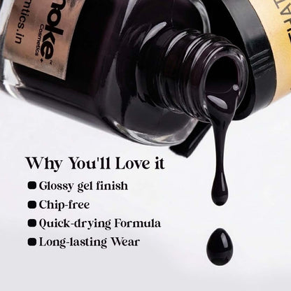 Smoke Cosmetics Smoke Mood Polish Matte 5ml - Classic Black