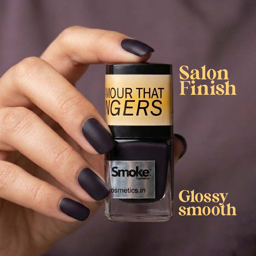 Smoke Cosmetics Smoke Mood Polish Matte 5ml - Classic Black